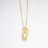 Picture of 14k Yellow Gold Necklace with Diamond Accented Flip Flop Pendant