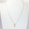 Picture of 14k Yellow Gold Necklace with Diamond Accented Flip Flop Pendant