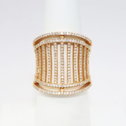 Picture of 18k Rose Gold & Diamond Cage Statement Ring