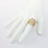 Picture of 18k Yellow Gold & Diamond Overlapping Loops Statement Ring