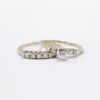 Picture of Vintage 14k White Gold & Round Brilliant Cut Diamond Bridal Ring Set