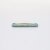 Picture of Antique Edwardian Era 14k Gold, Turquoise Enamel & Seed Pearl Bar Brooch