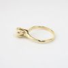 Picture of Antique 14k Yellow Gold & Natural Baroque Pearl Solitaire Ring