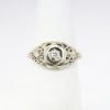 Picture of Antique Art Deco Era 14k White Gold Filigree & Diamond Ring