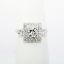 Picture of Antique Art Deco Era Platinum & Diamond Engagement Ring with Square Halo