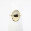 Picture of Antique 10k Gold & Dendritic Agate Cabochon Pinky Ring