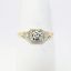 Picture of Art Deco Era 14k & 18k White & Yellow Gold & Diamond Engagement Ring