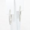 Picture of Diamond Demi Hoop Earrings, 14k white gold