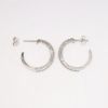 Picture of Diamond Demi Hoop Earrings, 14k white gold