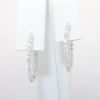 Picture of 14k White Gold & Diamond Hoop Earrings 