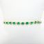 Picture of 14k Yellow Gold, Diamond & Emerald Tennis Bracelet