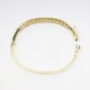 Picture of 14k Yellow Gold & Diamond Bangle Bracelet