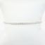 Picture of Delicate 14k White Gold & Diamond Cuff Bracelet with Safety Chain