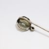 Picture of Antique Early Art Deco 18k White Gold, Old Mine Cut Diamond & Synthetic Sapphire Stick Pin