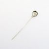 Picture of Antique Early Art Deco 18k White Gold, Old Mine Cut Diamond & Synthetic Sapphire Stick Pin