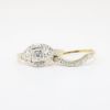 Picture of Vintage 1940's 14k Two-Tone Gold & Diamond Bridal Ring Set