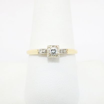 Picture of Vintage 1940's 14k Gold & Diamond Engagement Ring