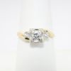 Picture of Vintage Mid Century 14k Gold & Round Transitional Cut Diamond Engagement Ring