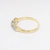 Picture of Antique 14k Yellow Gold & Triple Old European Cut Diamond Wedding/Engagement Ring