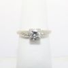 Picture of Antique Early 20th Century 14k White Gold & Old European Cut Diamond Engagement Ring