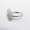 Picture of Vintage 1940's 14k White Gold & Diamond Statement Ring