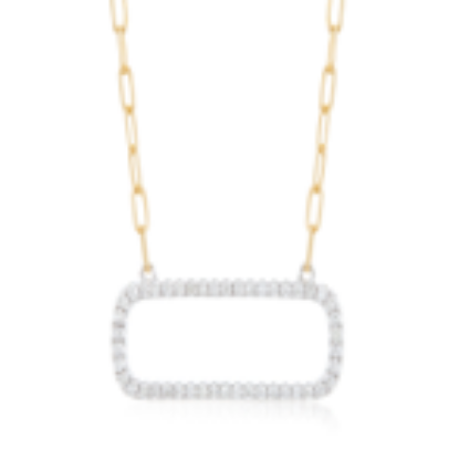 Picture of 14k Two Tone and Diamond Necklace