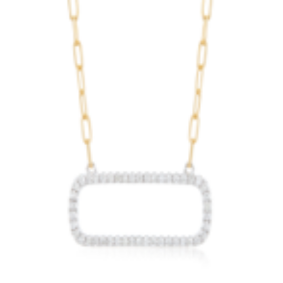 Picture of 14k Two Tone and Diamond Necklace