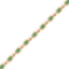Picture of 14k yellow Gold and Emerald Tennis Bracelet