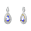 Picture of Platinum and Yellow Gold Apatite Teardrop Diamond Pendant