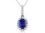 Picture of Oval cut Tanzanite 14k White Gold Necklace