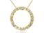 Picture of Diamond and 14k Yellow Gold Round Pendant Necklace