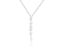 Picture of Tri-Diamond cut Dangle Diamond Necklace set in 14k White Gold