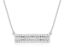 Picture of 14k White Gold and Diamond Bar Pendant Necklace