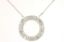 Picture of Brilliant Baguette and Diamond Round Pendant 14k White Gold Necklace