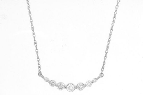 Picture of Beautiful Diamond Necklace set in in 14k White Gold