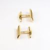 Picture of Vintage Mid Century Lucien Piccard 14k Yellow Gold & Garnet Cufflinks