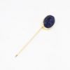 Picture of Vintage 14k Yellow Gold & Carved Lapis Lazuli King Tutankhamun Egyptian Revival Stick Pin