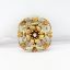 Picture of Antique Victorian Era 22k Yellow Gold & Old Mine Cut Diamond Flower Brooch/Pendant