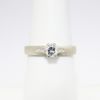 Picture of Vintage Mid Century Textured 14k White Gold & Diamond Engagement Ring