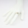 Picture of Vintage Freeform 10k Yellow Gold & Freshwater Pearl Ring with Diamond Accents