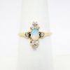 Picture of Antique 14k Yellow Gold, Opal & Diamond Ring