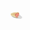 Picture of Heart Signet Ring in Blush Pink