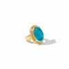 Picture of Cabochon Statement Ring in Iridescent Blue