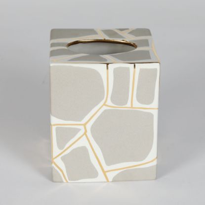 Picture of Waylande Gregory Stonewall Stone Ceramic Tissue Box Cover