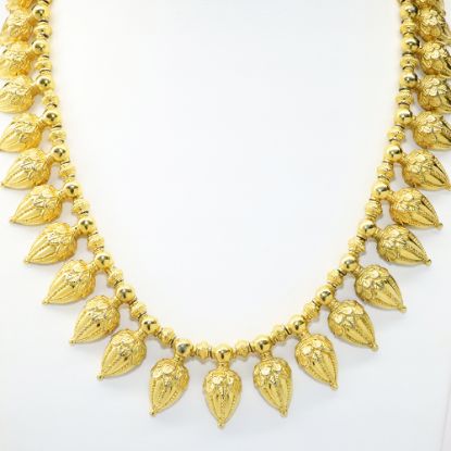 Picture of 1991 MMA (Metropolitan Museum of Art) Gold Plated Egyptian Revival Flower Necklace