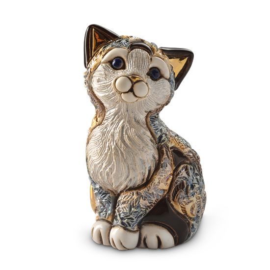 Picture of De Rosa Calico Kitten Sitting Figurine