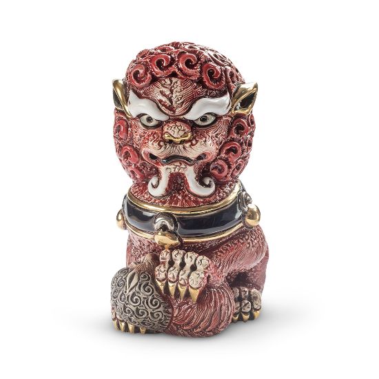 Picture of De Rosa Red Foo Lioness Figurine