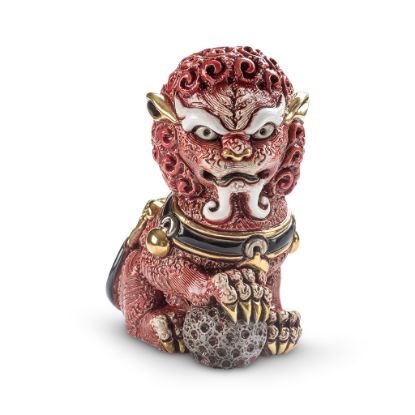 Picture of De Rosa Red Foo Lion Figurine