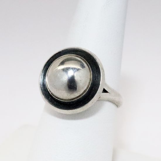 Picture of Vintage Mid Century Modernist Sterling Silver Ring by Niels Erik From, Denmark