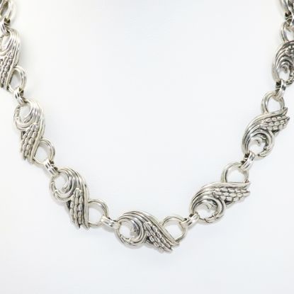 Picture of Vintage Mid Century Danecraft Sterling Silver Wheat Sheaths Necklace